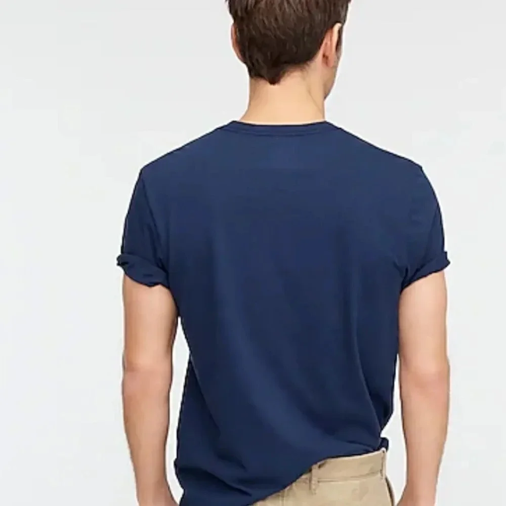NWT J CREW ESSENTIALS V NECK TEE IN  NAVY BLUE  SIZE LT & XL BLACK SUZE XL